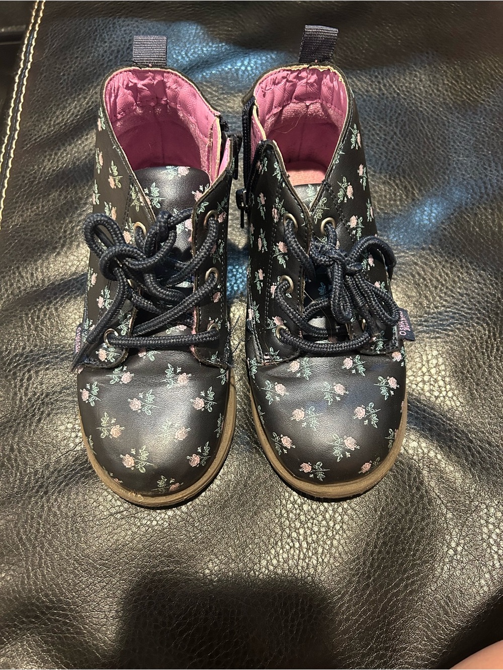 Girls Flower Boots 12